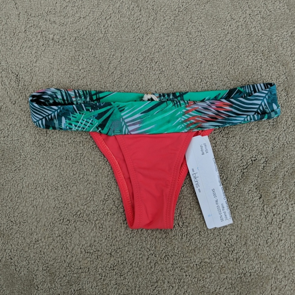 NWT Sensi Bikini Oceanea Island Palm Bottom XS